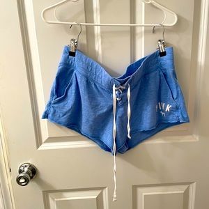Pink Victoria’s Secret blue shorts size large